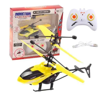 Remote Safe Fall-resistant RC Helicopters Drone Rechargeable Mini RC Drone Children Toys with Random Color Wings