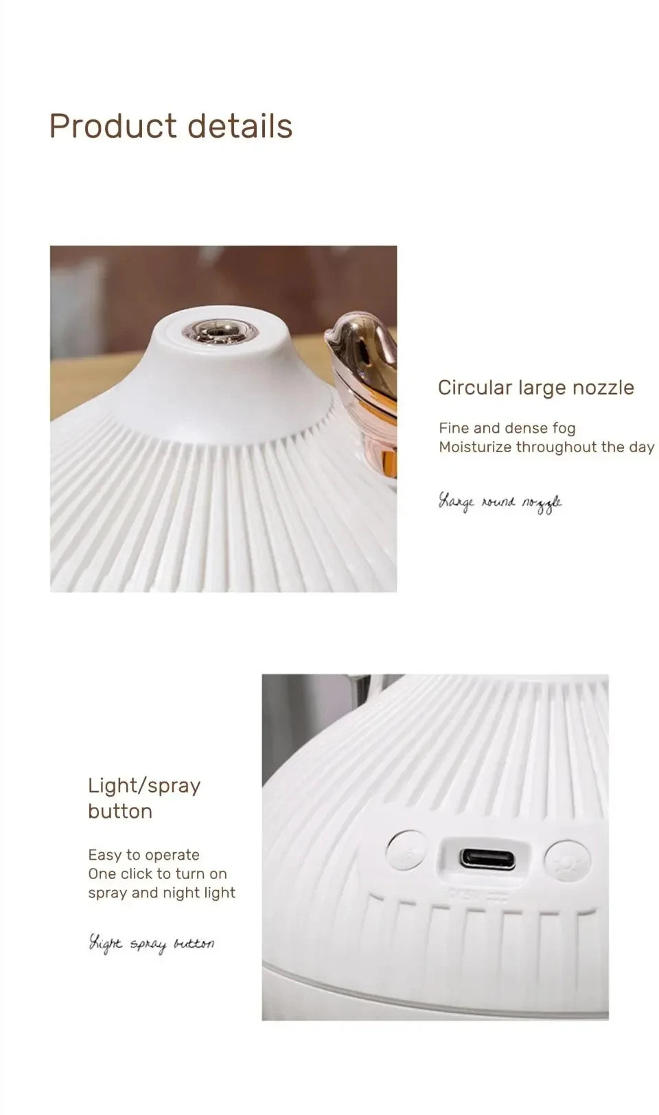 Humidifier Scented  Creative Onion Shape Can Do Night Light Quiet Sleep Desktop Office Air Conditioning Room Water Supply USB ﻿