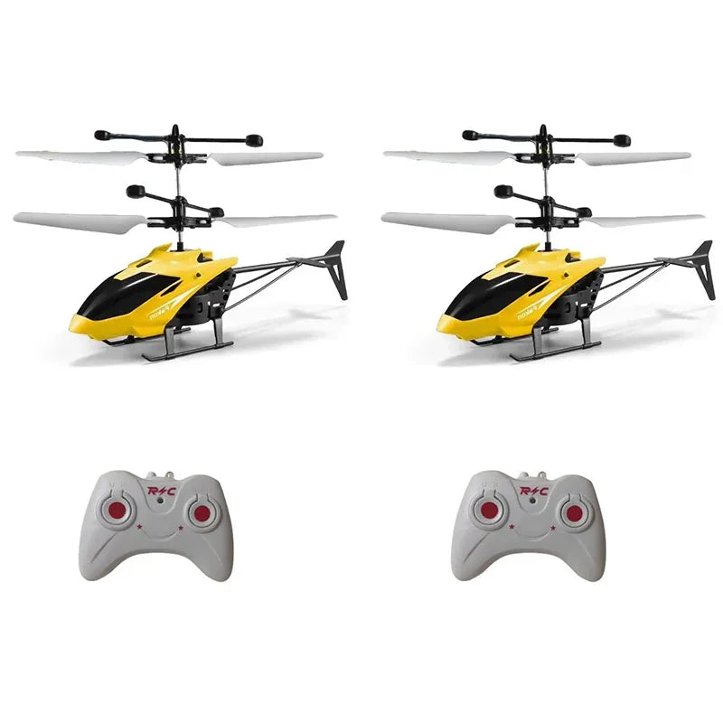 Remote Safe Fall-resistant RC Helicopters Drone Rechargeable Mini RC Drone Children Toys with Random Color Wings