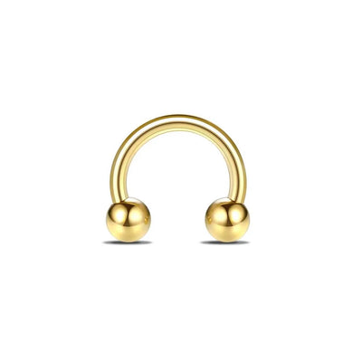1/6/12PCS Nose Septum Rings 16G Surgical Steel Nose Piercing Jewelry 8mm 10mm 12mm Horseshoe Lip Earring Eyebrow Hoop Gold