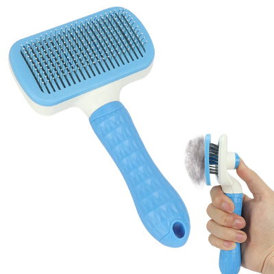 Pet Hair Remover Brush - Effective Shedding Control Gentle Deshedding Comb for Dogs Cats Long Hair Grooming Daily Use & Bathing