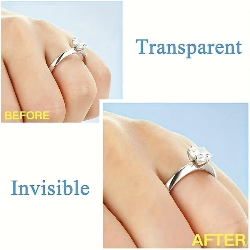 12 Rings/ Set, Adjustable Pad, Ring Size Adjuster, Fixed Loose Ring Size, Ring Reduction Pad, Essential for Wedding Rings