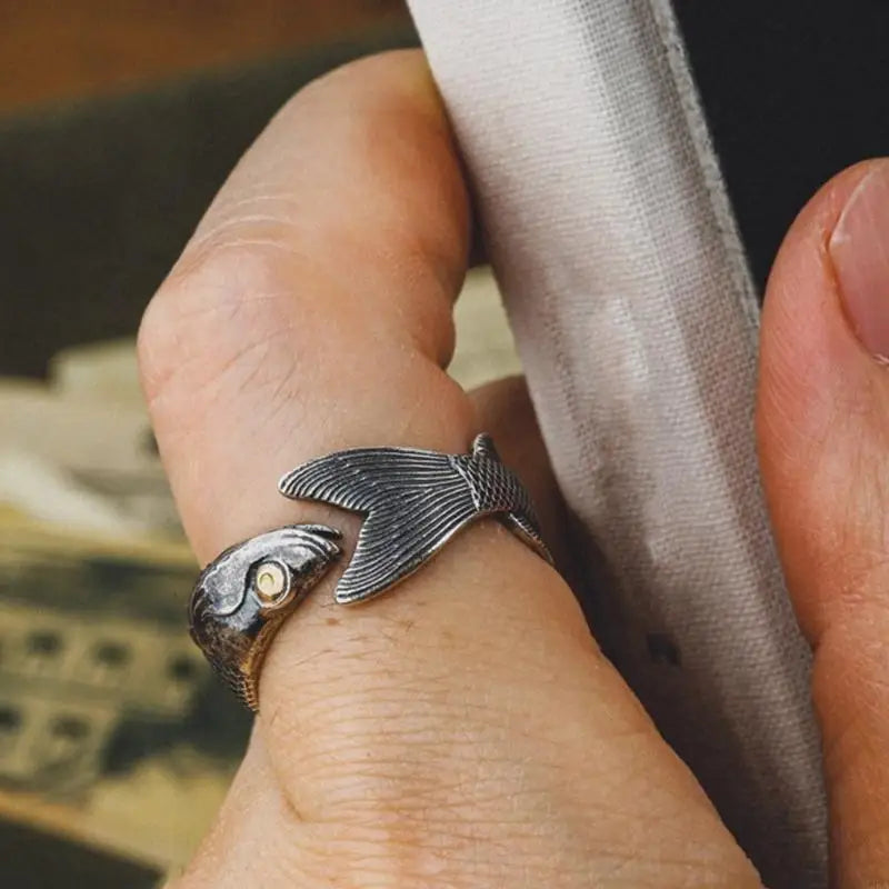 2025 New Elegant Fish Shaped Adjustable Rings for Everyday Wear or Parties Supplies