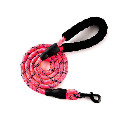 2M Pet Dog Leash with Soft Padded Handle Highly Reflective Dog Rope for Night Walking Suitable for Small Medium and Large Dogs