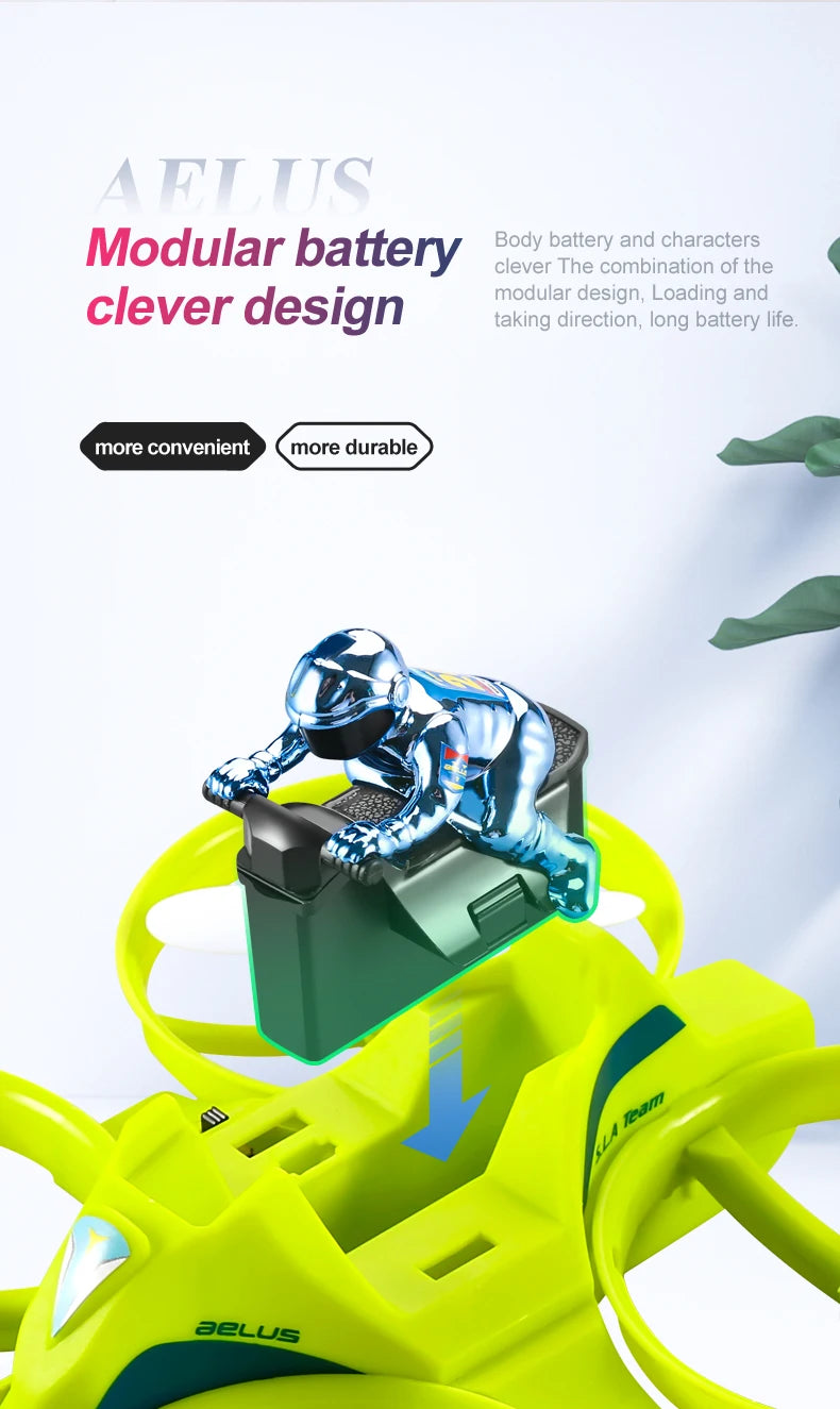 RC Mini Drone Altitude Hold Headless Mode 3 in 1 Sea Land Air Flight 2.4G 6-Axis Quadcopter Boat RC Helicopter For Kid