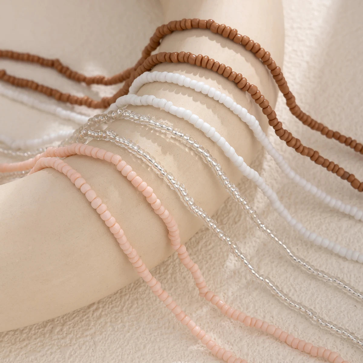 5Pcs/Set Bohemian Coloful Rice Bead Waist Chain for Women Sexy Bikini Multilayer Thin Belt Belly Chain Summer Beach Body Jewelry