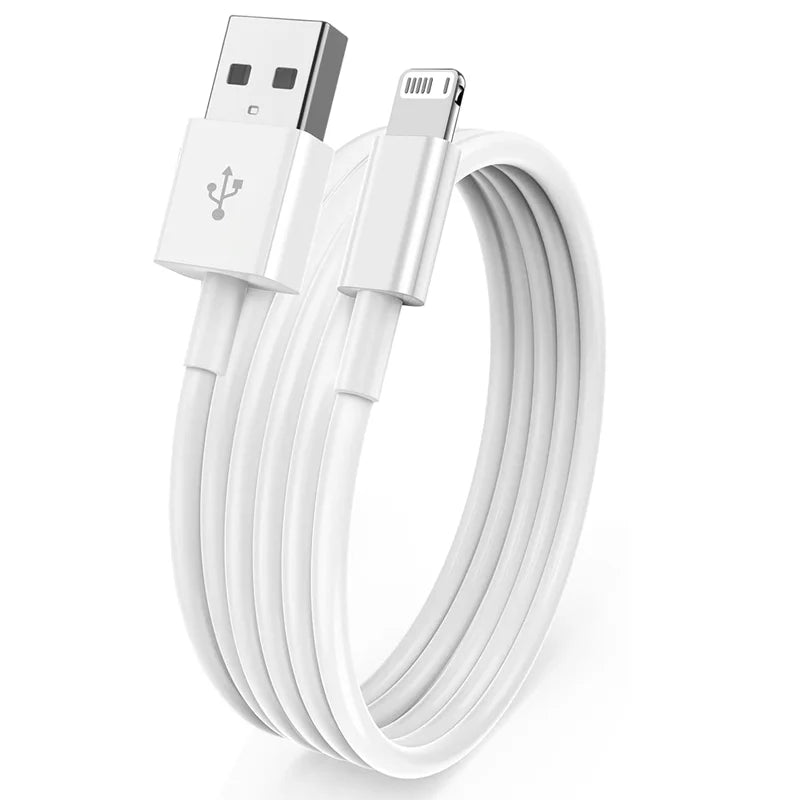 15W Fast Charging USB A Cable for iPhone 7 to 14,13,11,12 Pro Max & XR