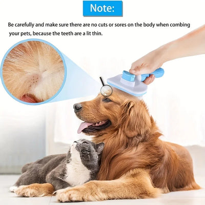 Pet Hair Remover Brush - Effective Shedding Control Gentle Deshedding Comb for Dogs Cats Long Hair Grooming Daily Use & Bathing
