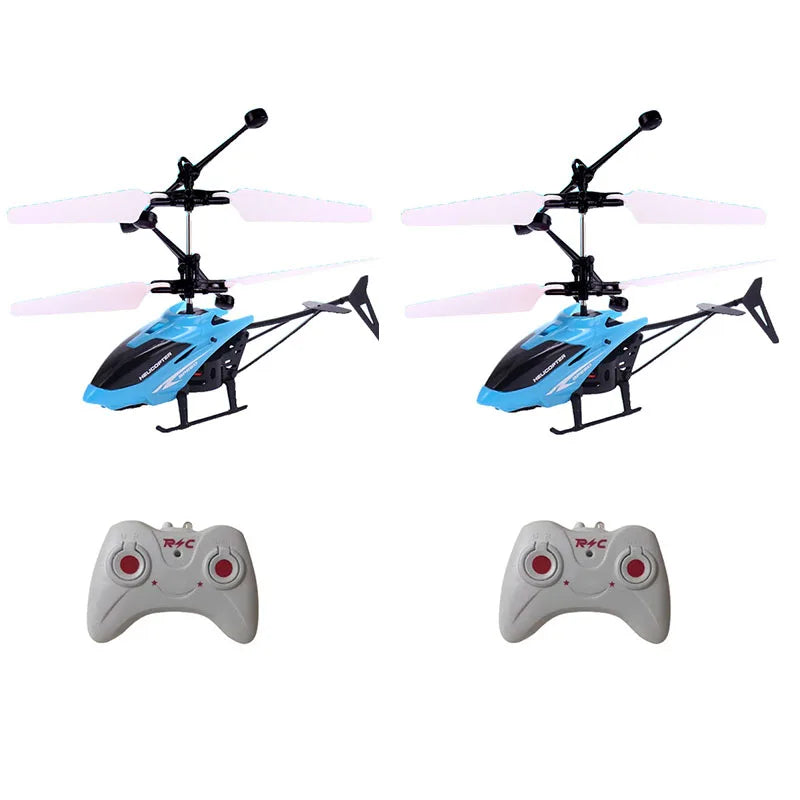Remote Safe Fall-resistant RC Helicopters Drone Rechargeable Mini RC Drone Children Toys with Random Color Wings