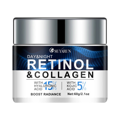 15% hyaluronic acid and 5% kojic acid moisturizer, rich in glycerin and retinol, tender, brighten, firm and improve rough skin