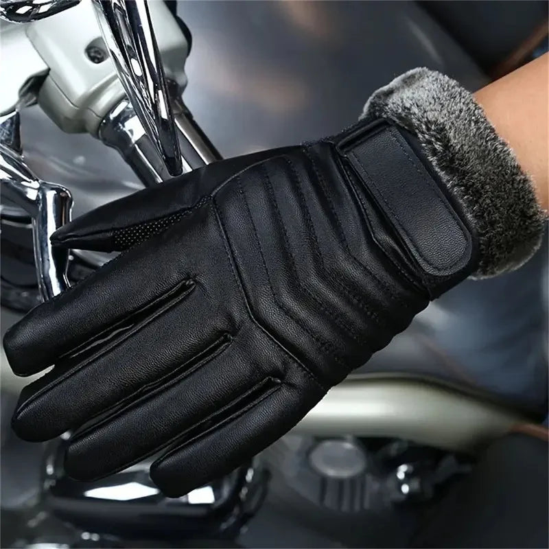 Winter -20 Degrees Cold-proof Ski Gloves Men Windproof Waterproof Keep Warm Gloves Touchscreen Anti Slip Soft Fluff Gloves
