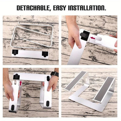 Vertical Laptop Stand Ergonomic Aluminum Laptop Computer Stand Laptop Riser Notebook Holder Stand Macbook Pro Support