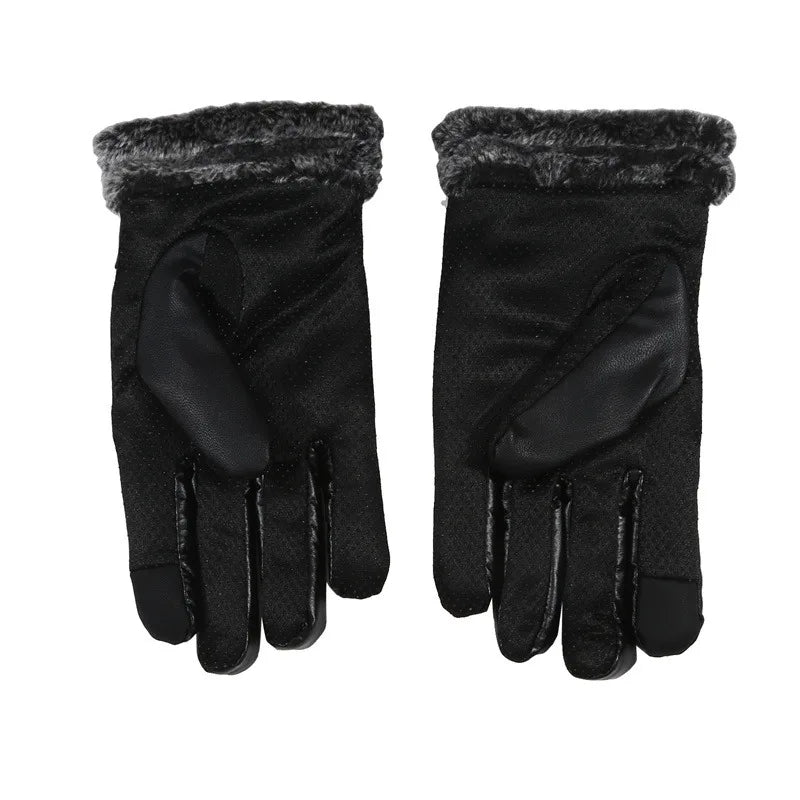 Winter -20 Degrees Cold-proof Ski Gloves Men Windproof Waterproof Keep Warm Gloves Touchscreen Anti Slip Soft Fluff Gloves