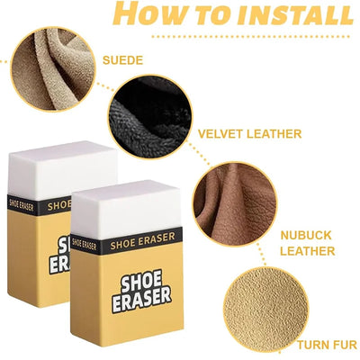 Eraser for Shoe Shine Cleaning Gadget White Shoe Stain Removal Rubber Polishing Tool for Cleaning Suede Sneakers