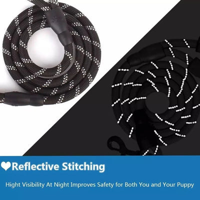 2M Pet Dog Leash with Soft Padded Handle Highly Reflective Dog Rope for Night Walking Suitable for Small Medium and Large Dogs