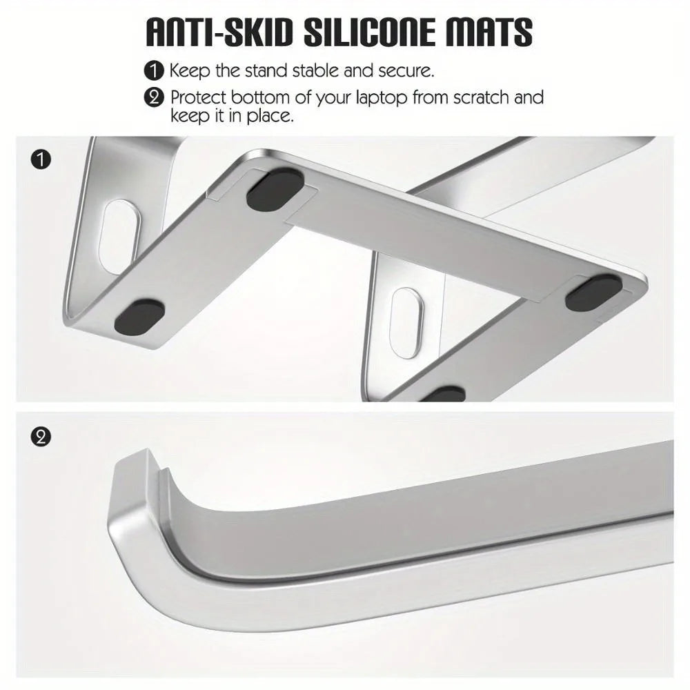 Vertical Laptop Stand Ergonomic Aluminum Laptop Computer Stand Laptop Riser Notebook Holder Stand Macbook Pro Support