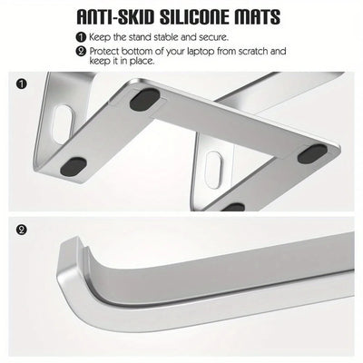 Vertical Laptop Stand Ergonomic Aluminum Laptop Computer Stand Laptop Riser Notebook Holder Stand Macbook Pro Support