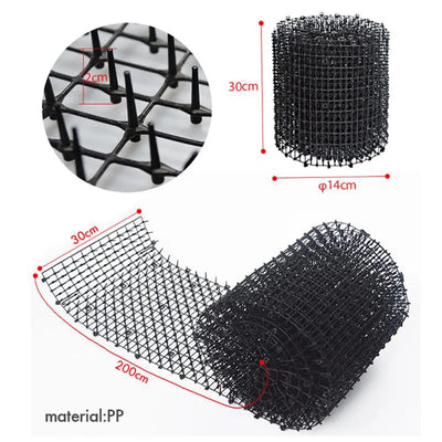 Cat Scat Mats Anti-cat Dog Repellent Mat Home Garden Tools Prickle Strip Keep Cat Away Safe Plastic Spike Thorn Net Pet Supplies