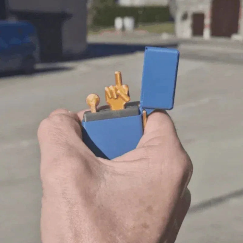 Fun Gag Birthday Gift Accessories Desk Decoration Surprise Gift Box Toys Middle Finger In The Box Supplies Crafts Decor Figurine