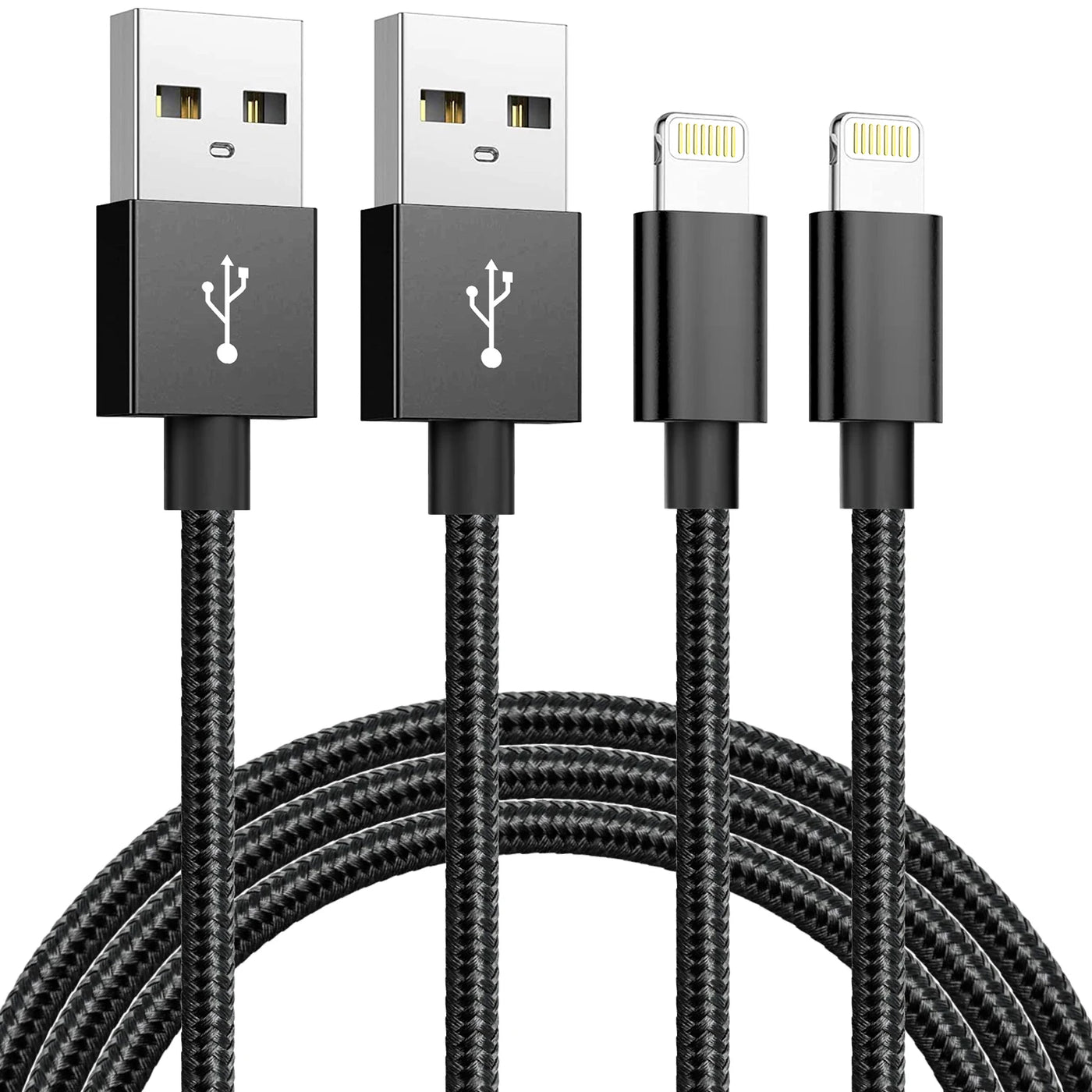 2.4A USB Cable For iPhone 13 12 11 14 Pro Max XR X XS Max 6S 6 7 8 Plus iPad iPhone Charger Fast Charging Cord Data Charger Wire