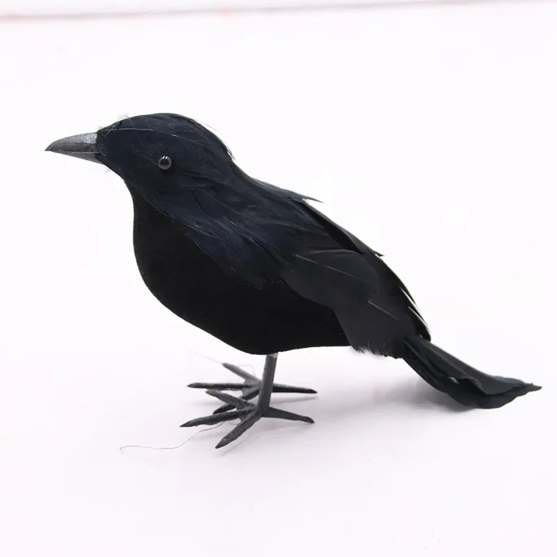 Halloween Decoracion Simulation Black Crow Raven Bird Repellent Pest Control Pigeon Repellent Garden Decoration Outdoor