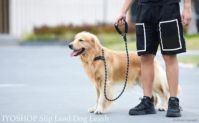 Dog leash, reflective at night, hand tight, suitable for large, medium, and small pet dogs