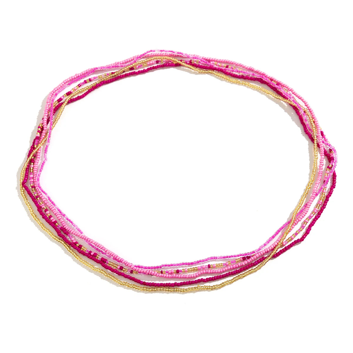 5Pcs/Set Bohemian Coloful Rice Bead Waist Chain for Women Sexy Bikini Multilayer Thin Belt Belly Chain Summer Beach Body Jewelry