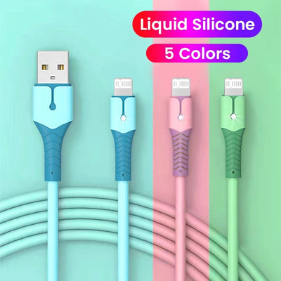 USB Cable for iPhone 14 13 12 11 Pro Max XS XR 6s 7 8 Plus iPad 3A Fast Charging Cable USB to ios Data Cable Quick Charger Wire